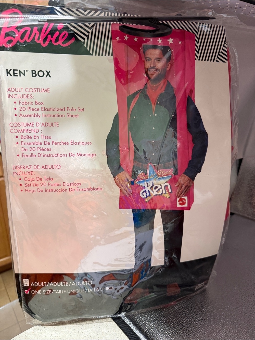 Costume of Ken Box One Size in Package